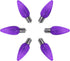 UL Listed Box of 25 C9 Led Replacement Bulbs,3 SMD LEDs in Each C9 E17 Dimmable Lights Bulb for Outdoor String Lights,Full Waterproof and Break Resistant (Purple) by yongzhenlite