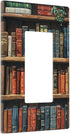 MengJZone 4.4 2.7 Classic Wall Plates, library bookshelf book, Light Switch covers, Electrical Outlet Covers, Duplex