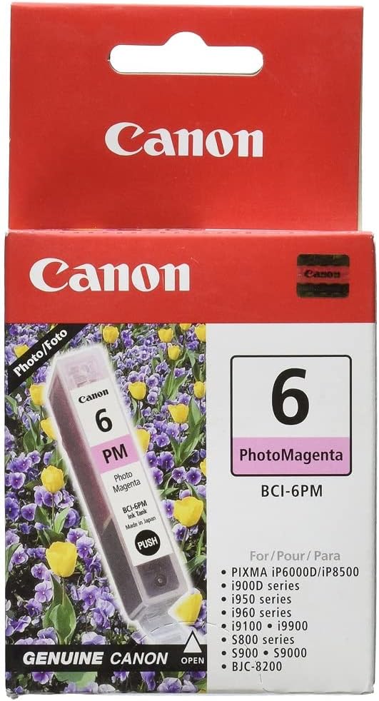 Canon BCI-6 MAGENTA Ink, Compatible with MP760/MP750/MP780 Printers
