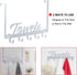 Over The Door Hooks - Towel Rack for Bathroom Towel Holder with 7 Coat Hooks for Bedroom Kitchen
