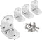 HARFINGTON 4pcs L-Shaped Corner Bracket 1.8" x 1.8" x 1.5" Stainless Steel