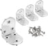 HARFINGTON 4pcs L-Shaped Corner Bracket 1.8" x 1.8" x 1.5" Stainless Steel