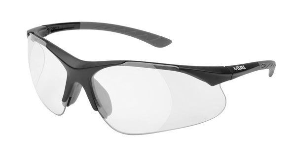 Delta Plus RX-500C 1.5 Diopter Full Lens Magnifier Safety Glasses, Black Frame/Clear Lens