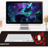 Large Gaming Mouse Pad, Fly Dragon Design Mouse Mat for Office Computer (A-Red)