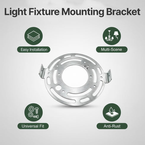 erioctry 115mm 4.5 Inch Universal Light Fixture Mounting Bracket Kit Ceiling Plate & Crossbar for Pendant Chandelier