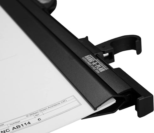 Hang-A-Plan Quickfile Hanging Clamp, 30-36 Inches, Holds up to 150 Plans, Black