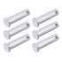 Clevis Pins (10mmx40mm) 6Pcs - Single Hole Flat Head Carbon Steel Fastener Pin for DIY, Furniture Installation