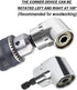 TIMESETL 3Pcs 1/4" 3/8" 1/2" Cr-V Hex Shank Impact Grade Socket Adapter Extension Set