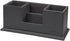 UnionBasic Leather Desk Organizer, Multi-compartment Pen Holder, Gray