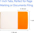 KICNIC File Index Tabs, 1 Inch Sticky Flags, 960 Pcs, Colored Self Adhesive Note Tabs for Documents, Books, and Folders