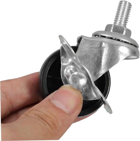 4pcs PRETYZOOM Furniture Caster Wheels Replacement Wheels Side Brakes for Rolling Cart