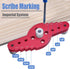 Mesee Vertical Pocket Hole Drilling Jig - 2-In-1 Woodworking Dowelling Jig Locator with Scriber