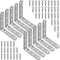 10 Pcs L Bracket Corner Braces 4x4 Inch Heavy Duty Stainless Steel