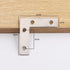 HDTXZYGOOD 1.5x1.5 Inch, 40 Pack, L Corner Brackets, Silver Metal Flat Braces, Decorative Iron Support for Wood