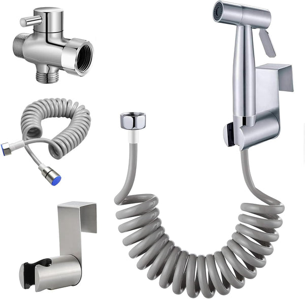 TONGNIDA Handheld Bidet Sprayer for Toilet Kit,Stainless Steel Muslim Shower Toilet Bidet Faucets