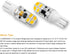 KAKEMONO T5 T10 Wedge Base LED Bulb, 2W AC10-18V/DC10-30V, 2700K Warm White, 10 Pack for Low Voltage