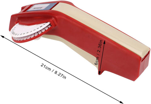 Fdit Embossing Label Maker, Clear Number Letter, One Hand Operation, Durable ABS for DIY Label Making