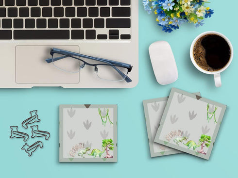 Butler in the Home Sticky Notes 12 Pack, 3"x3", 50 Sheet Count Per Pad, RAWR Dinosaurs, Cute Memo Note Pads