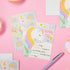 5.5 4.25 36-Pack Kids Thank You Cards Unicorn Fill-In-the-Blank - x in Pink & Violet Cardstock, & Envelopes - Unicorn