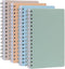 Oxford Poly Spiral Notebooks, 4 Pack, Small 5.7 x 8.5 Book, Thick Poly Cover, White Paper, College Rule, 80 Sheets/160