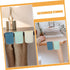 8pcs HOMSFOU Hanging Storage Boxes Desk Organizers Rolling Cart Office Pencil Storage Hanging Cup Holders Categorize