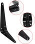 Mormchlots 24Pcs 6 5 Inch x Black Shelf Brackets, Heavy-Duty Metal Steel Corner L Brackets for Shelves Shelf