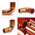 Everflow Supplies 90 Degree Short Radius Reducing Elbow CCRN1000 with Copper Sweat Connects, 1/2" x 3/8"