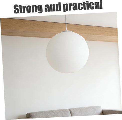 120mm Kisangel Frosted Glass Globe Lampshade round Ball Pendant Light Cover Replacement for Ceiling Fan, Wall Sconce