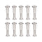 uxcell 10 Sets Screw Post for 5/16"(8mm) Hole Dia, Male M6x20mm, Female 6x18mm Carbon Steel Leather Fastener