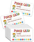 Punch Card, 100pcs Reward Incentive Cards for Teacher, Behavior Chart for Kids, Homeschool Classroom Supplies