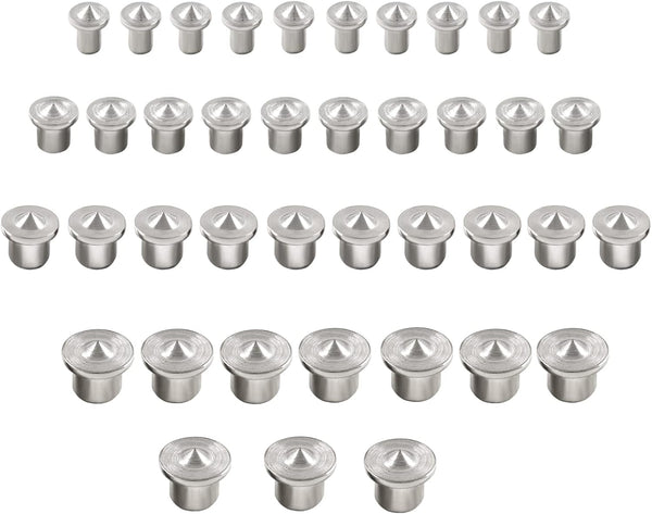 40 Pcs Dowel and Tenon Center Transfer Plugs, Solid Doweling Marker Tool for Woodworking