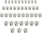 40 Pcs Dowel and Tenon Center Transfer Plugs, Solid Doweling Marker Tool for Woodworking