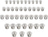 40 Pcs Dowel and Tenon Center Transfer Plugs, Solid Doweling Marker Tool for Woodworking