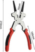 8" Multifunction Welding Pliers, Carbon Steel MIG with Insulated Handle, Long Nose and Wire Cutting