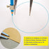 ZLKSKER 8 inch Professional Spring Wing Divider/Scriber, All Metal Leather Work, Woodworking Compass with Pencil Holder