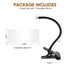 6.69"x2.95" Clip On Security Mirror Convex Desk Office Cubicle for Personal Safety Desk Rear View Mirror Monitor