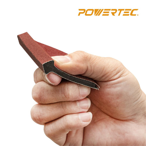 POWERTEC 71620 21-Profile Contour and Angle Sanding Grip Pack - 11pc Set for Woodworking