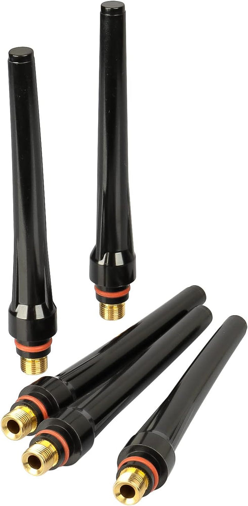 5Pcs TIG Welding 57Y02 Long Back Cap for TIG Welding Torch wp 17 18 26 Series