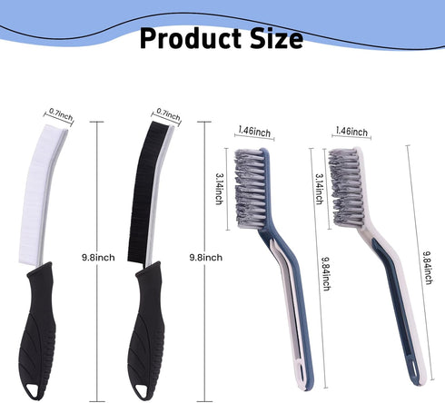 Gzfatyong 6pcs Crevice Cleaning Brush Multifunctional Hard Bristle Grout Cleaner Brush Crevice Cleaning Tools Bathroom