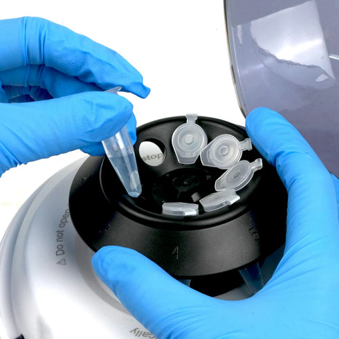 ONiLAB 500Pcs 1.5ml Polypropylene Graduated Microcentrifuge Tubes with Attached Lid, Clear Small Sample Vials