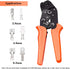 Tnisesm SN-48B Ratcheting Wire Crimper Tools, AWG 26-16 (0.5-1.5mm ) for Open Barrel Terminals
