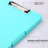 Clipboards with Storage - Low Profile Clip A4 Binder Clipboard Folder, Waterproof Nursing Clipboard (Blue Green)