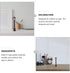 SEWACC Mini Street Light Models, 6pcs Miniature Street Lamp Decorative Pathway Lantern Post for Doll House Micro
