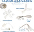 6 C7 Novelty Lights Coaxial String Light Extension Cord, White Weather-Tight Extension for Coax Wide Angle LED Mini