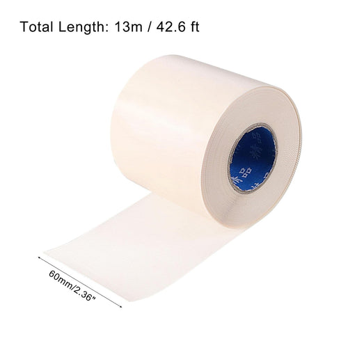 MECCANIXITY Pipe Wrap Tapes Non-Adhesive 60mmx13m Protective Waterproof Tube Protector for Air Conditioner HVAC Pipes, PVC Yellow Pack of 2