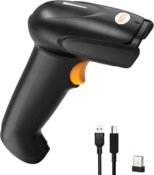 VOTTAN QR 2D Barcode Scanner, Bluetooth & 2.4G Wireless & USB Wired Connect