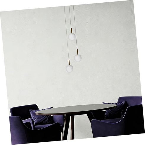 TOPPERFUN 80mm Frosted Glass Globe Lamp Shade round DIY Replacement for Ceiling Light Pendant Wall Sconce Cover