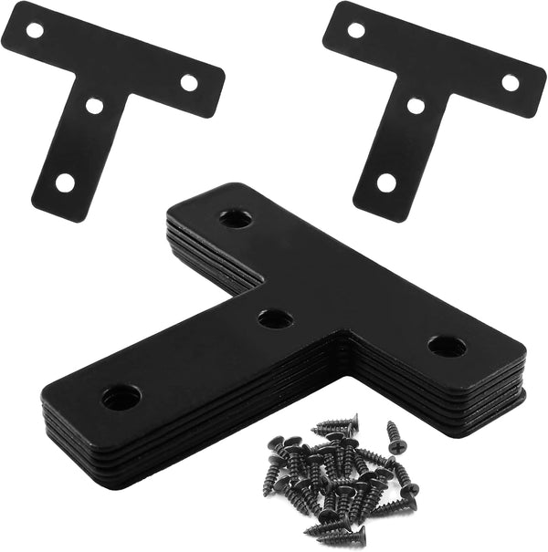 Jiozermi 20 Pcs Flat Corner Brace, T Type Shelf Bracket 2"x2", Heavy Duty