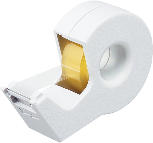 Kokuyo Portable Tape Dispenser, Hand Type with Smooth Blade, Japan Import (T-SM300W), White