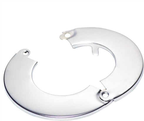 Floor and Ceiling Plate Split Flange, Fits 1-1/2 Inch IPS Galvanized Pipe, Chrome Finish